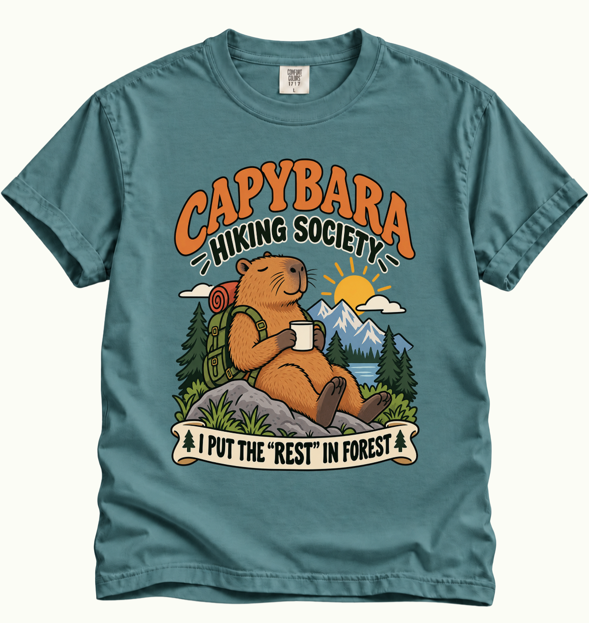 Capybara Hiking Society T-Shirt