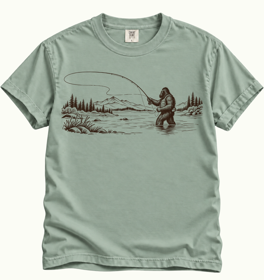 Bigfoot Fly Fishing T-Shirt