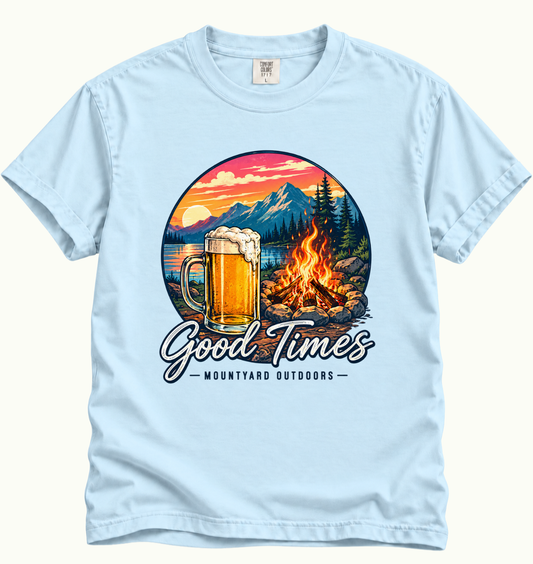 Good Times - Campfire & Mountains T-Shirt