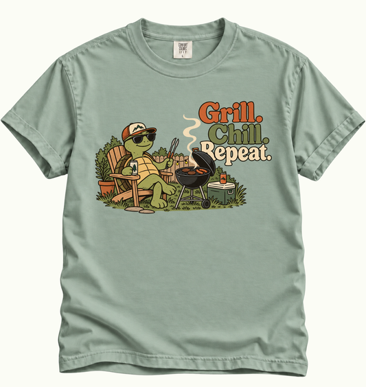 Grill. Chill. Repeat. T-Shirt