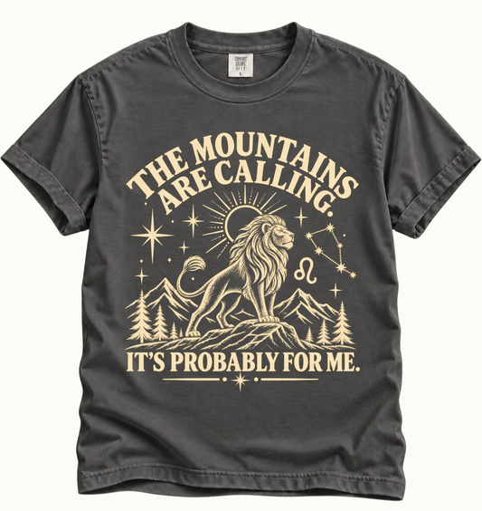 Leo - The Mountains Are Calling T-Shirt