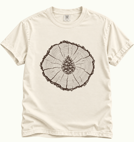 Pinecone & Tree Rings T-Shirt