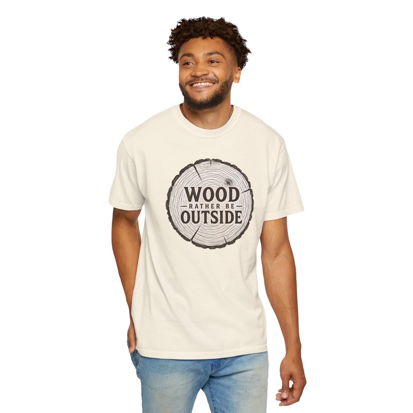 Wood Rather Be Outside — Funny Outdoor T-Shirt