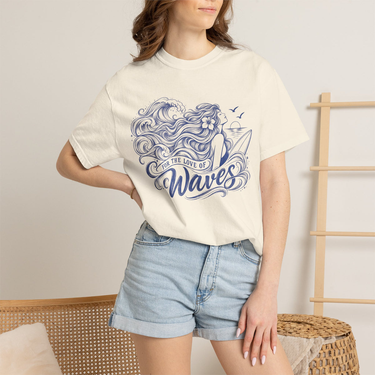 For the Love of Waves - Surfing T-Shirt