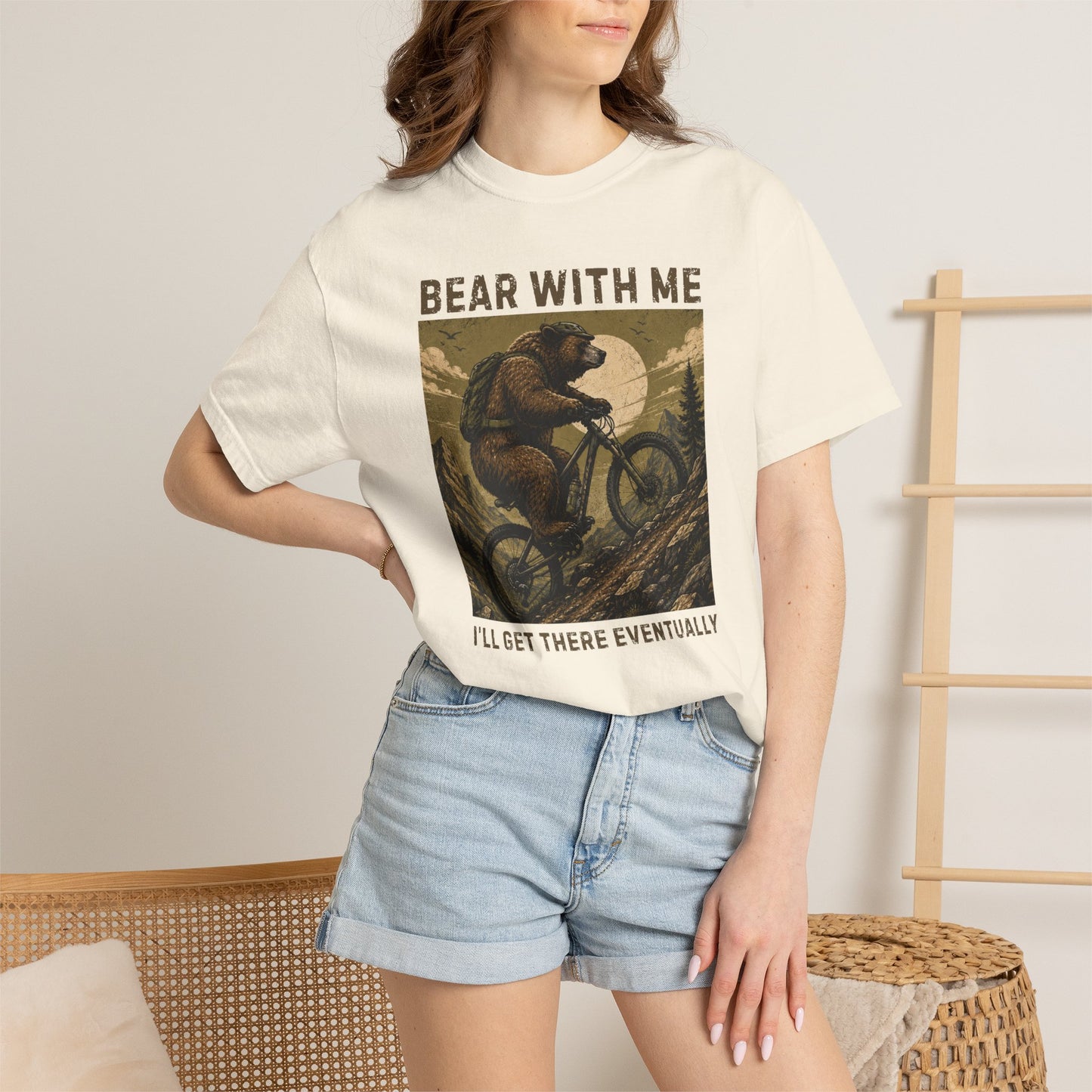 Bear With Me — Funny Mountain Biking T-Shirt