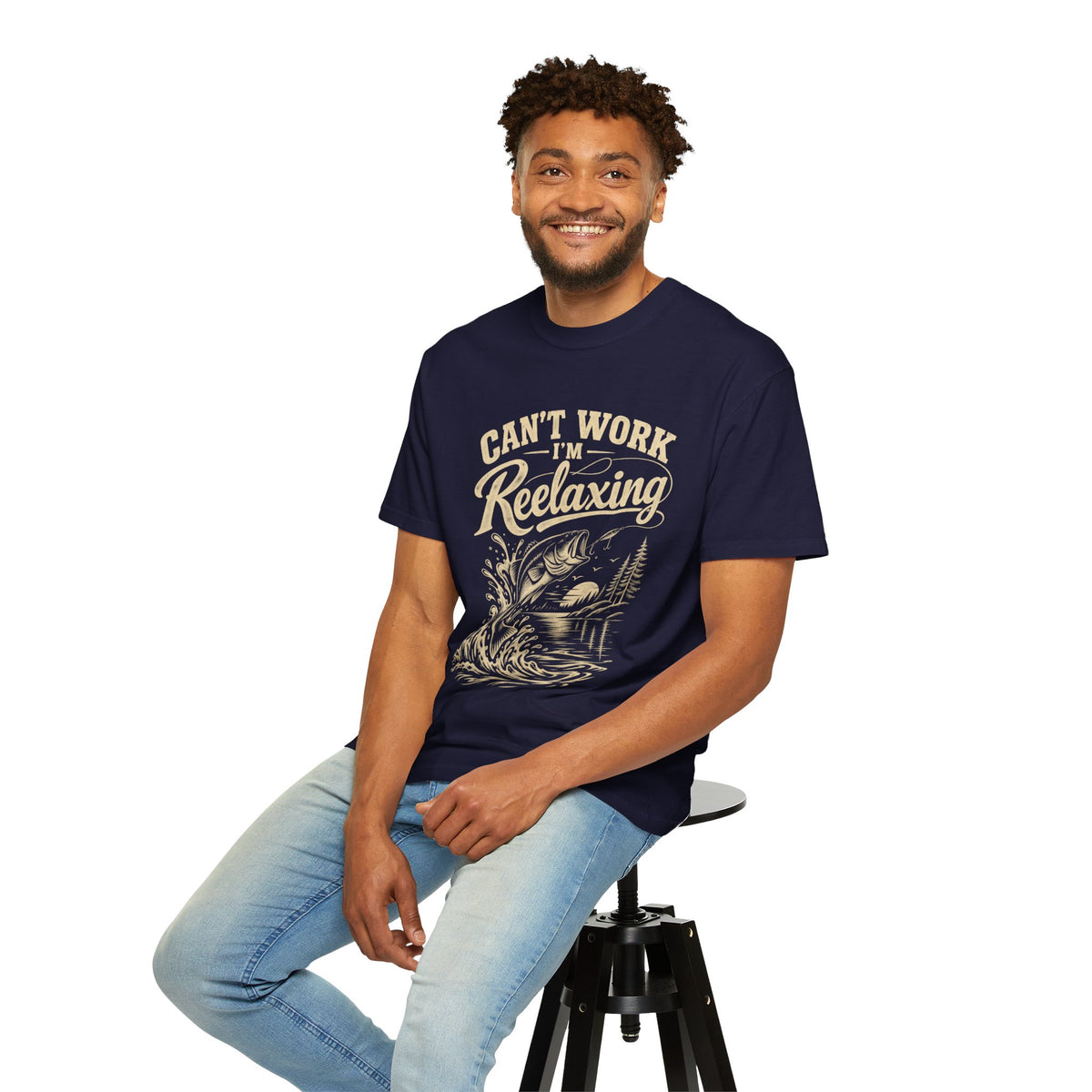 Can’t Work, I’m Reelaxing Fishing T-Shirt