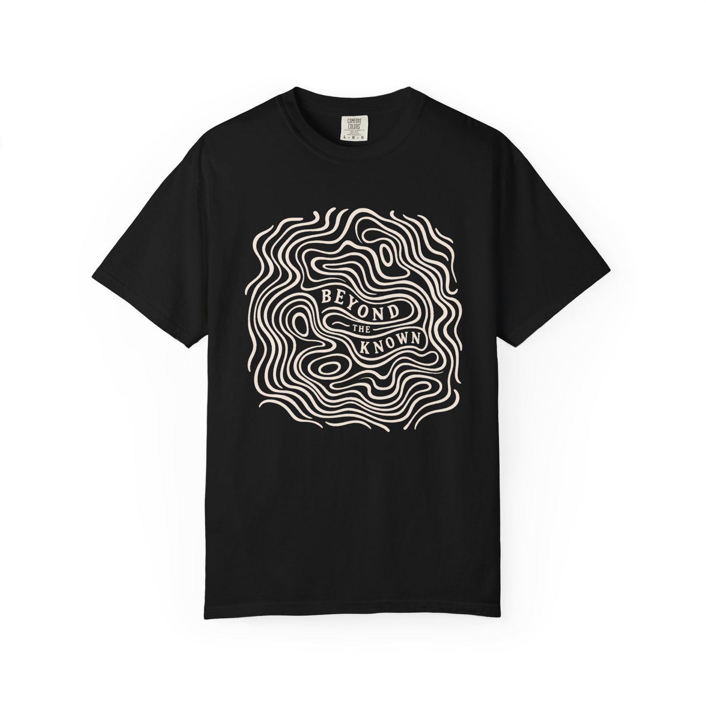 Beyond the Known — Topographic Unisex Outdoor T-Shirt