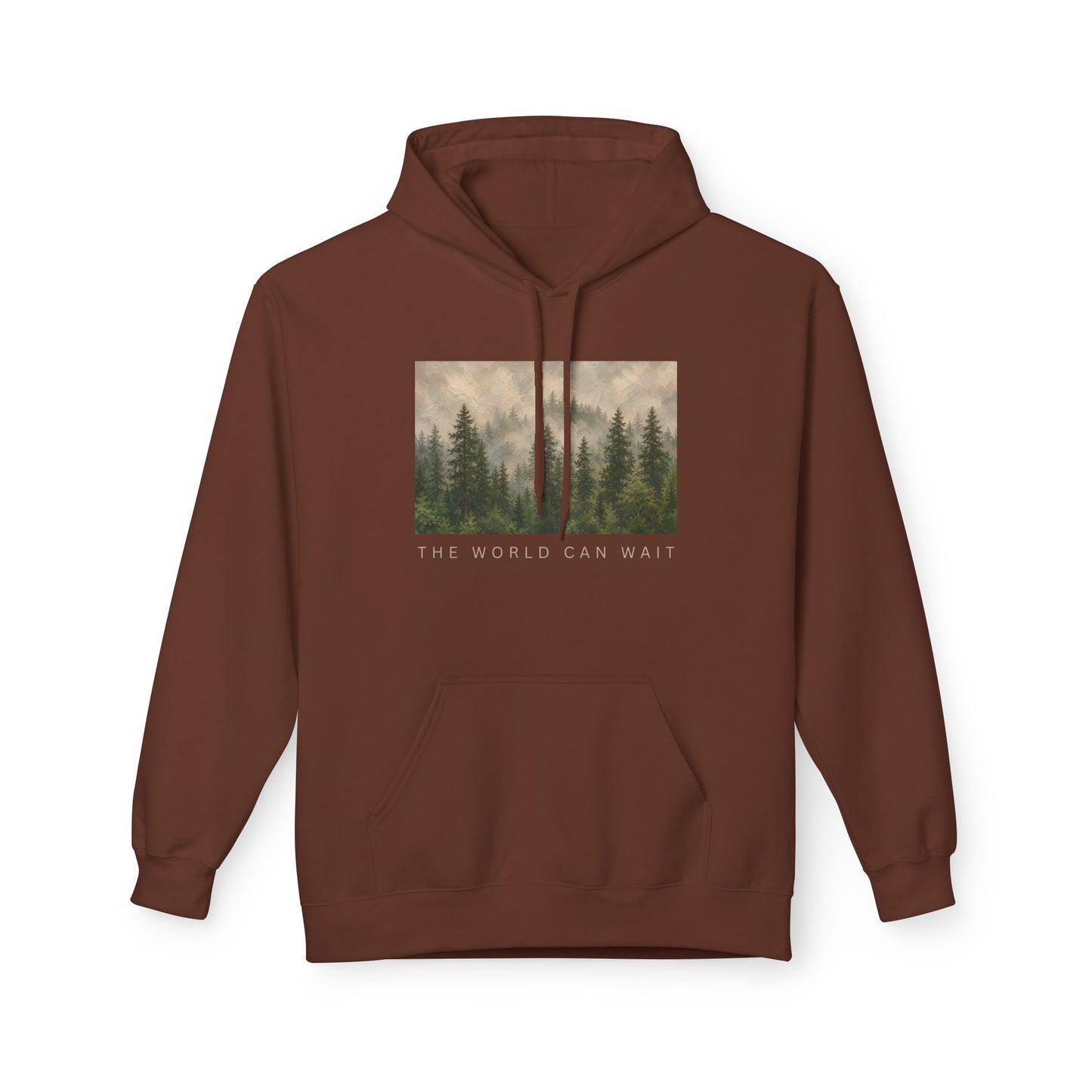The World Can Wait — Forest Hoodie