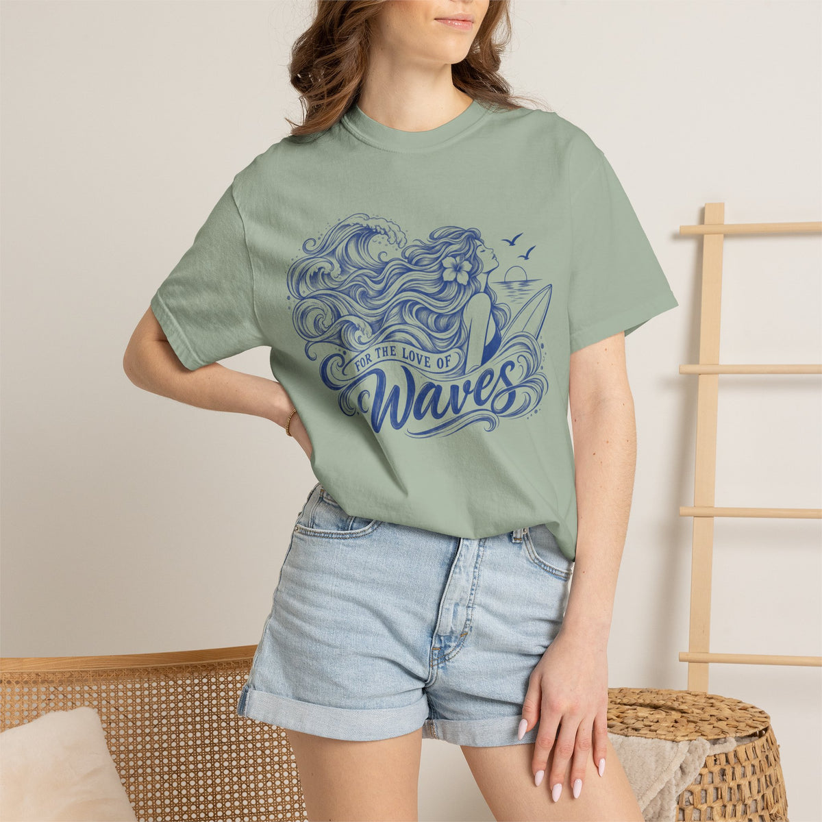 For the Love of Waves - Surfing T-Shirt