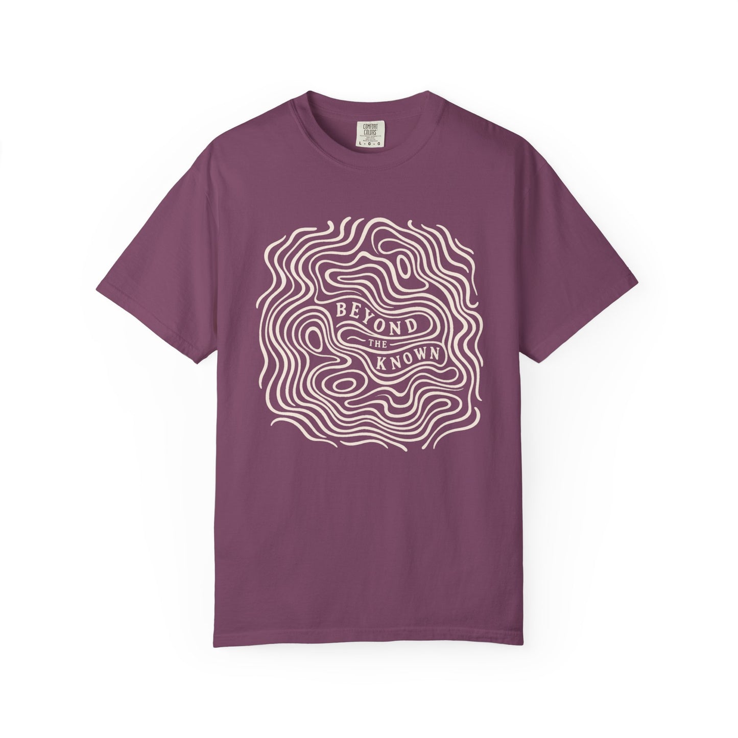 Beyond the Known — Topographic Unisex Outdoor T-Shirt