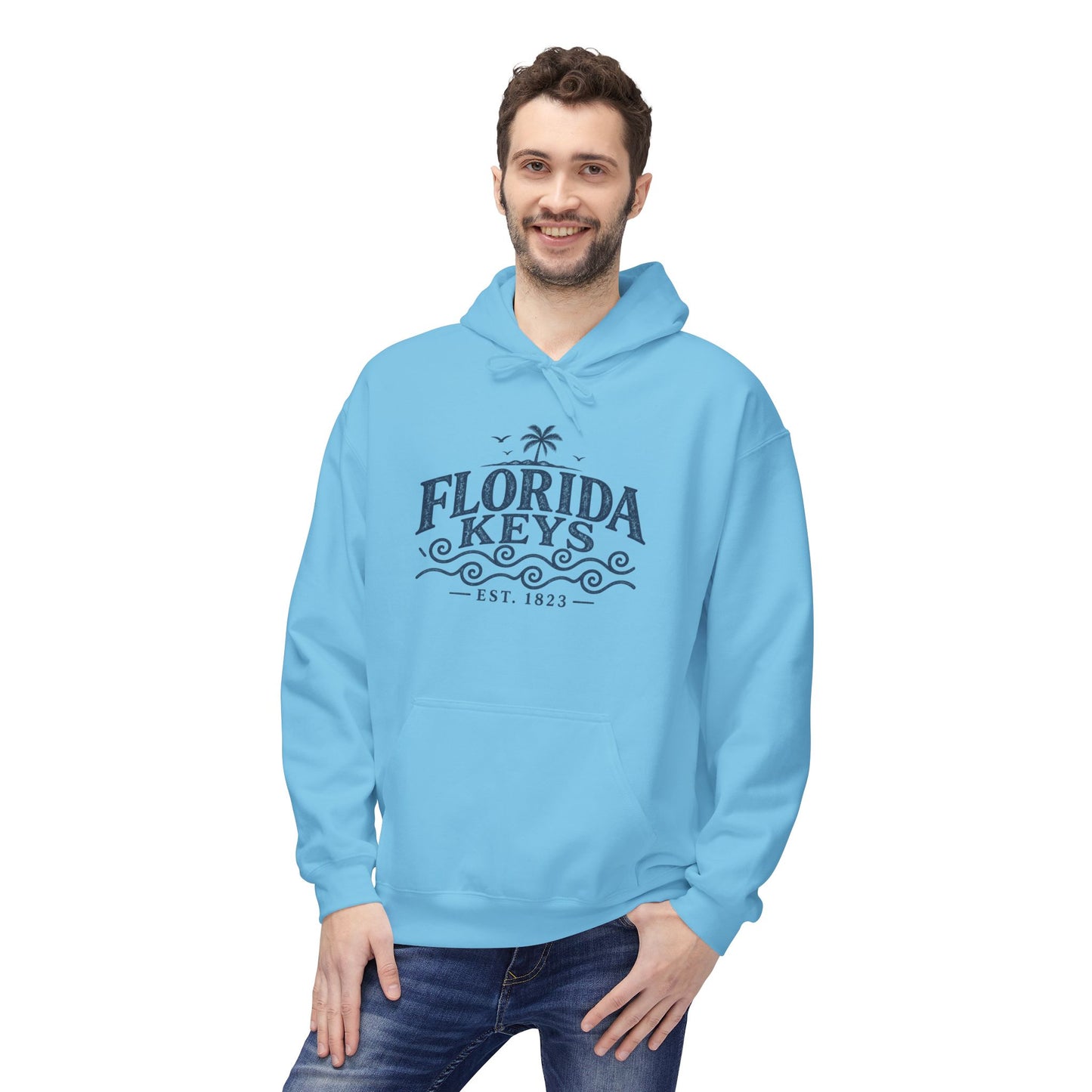 Florida Keys Vintage Wave Hoodie
