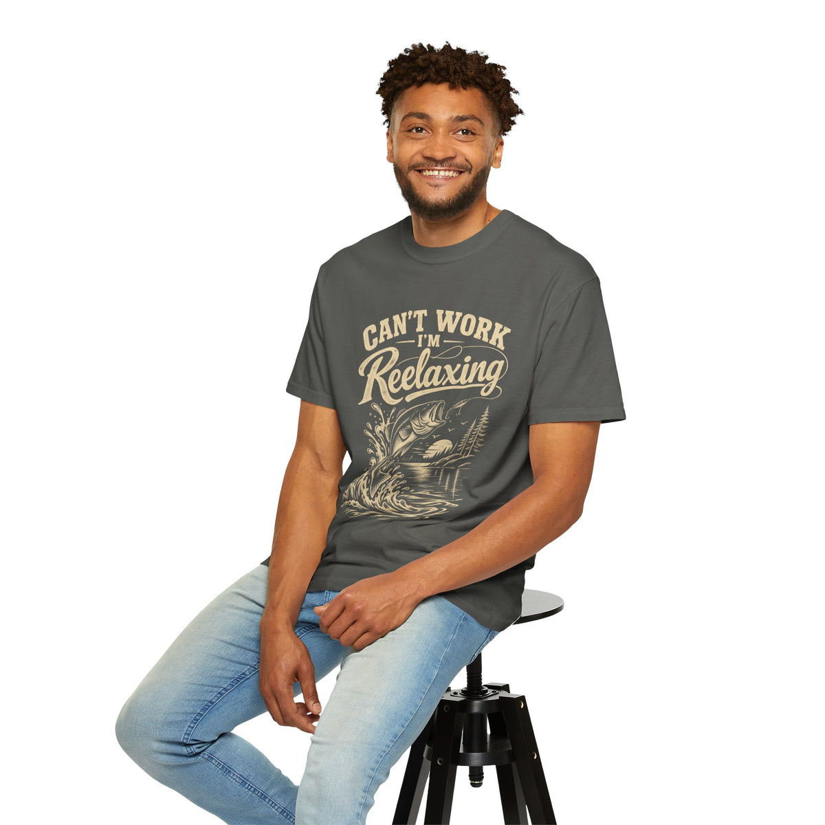 Can’t Work, I’m Reelaxing Fishing T-Shirt