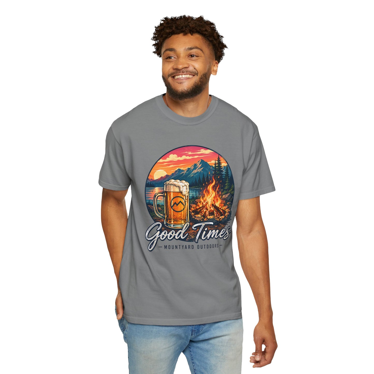 Good Times — Campfire & Mountains T-Shirt