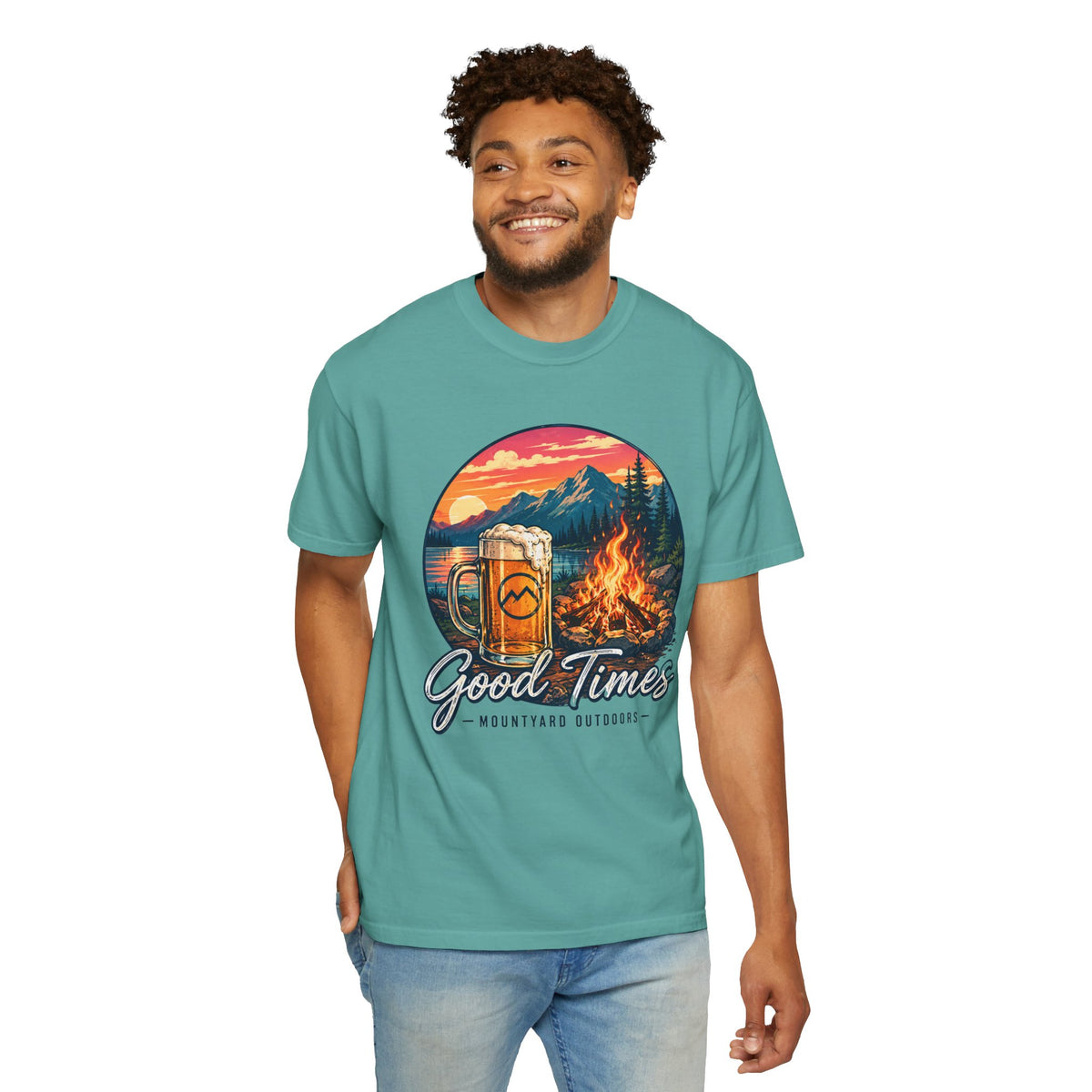 Good Times — Campfire & Mountains T-Shirt