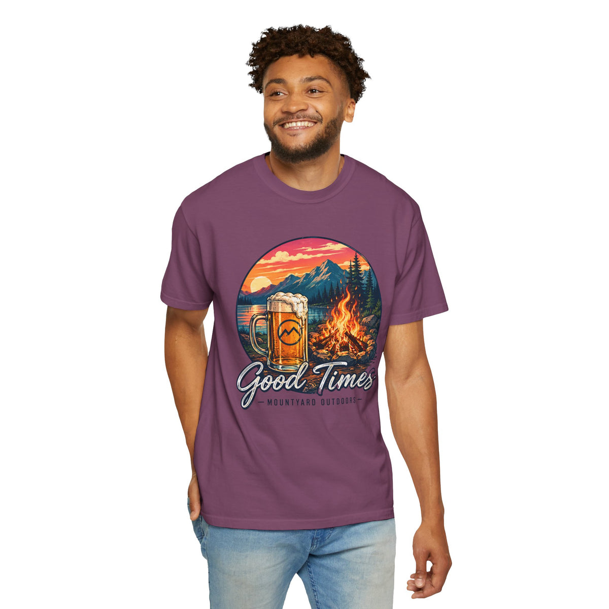 Good Times — Campfire & Mountains T-Shirt