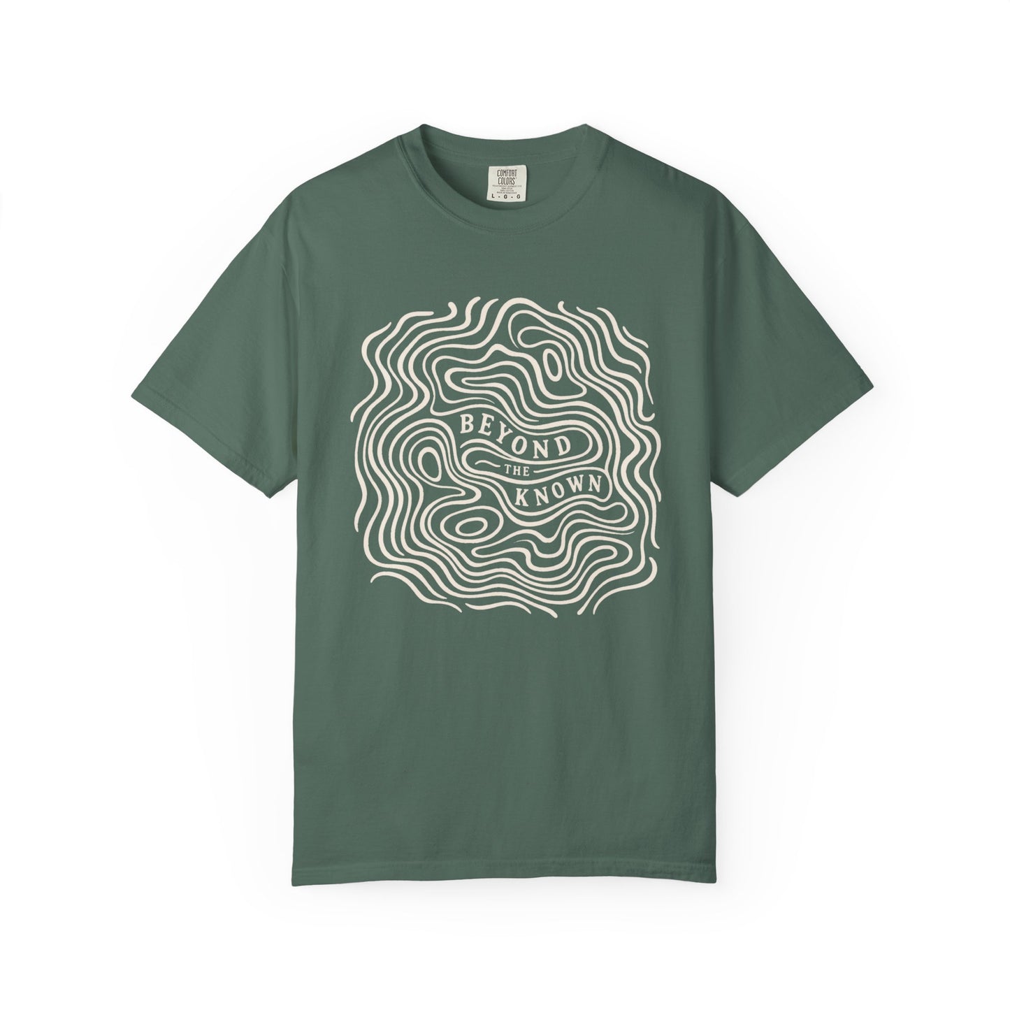 Beyond the Known — Topographic Unisex Outdoor T-Shirt