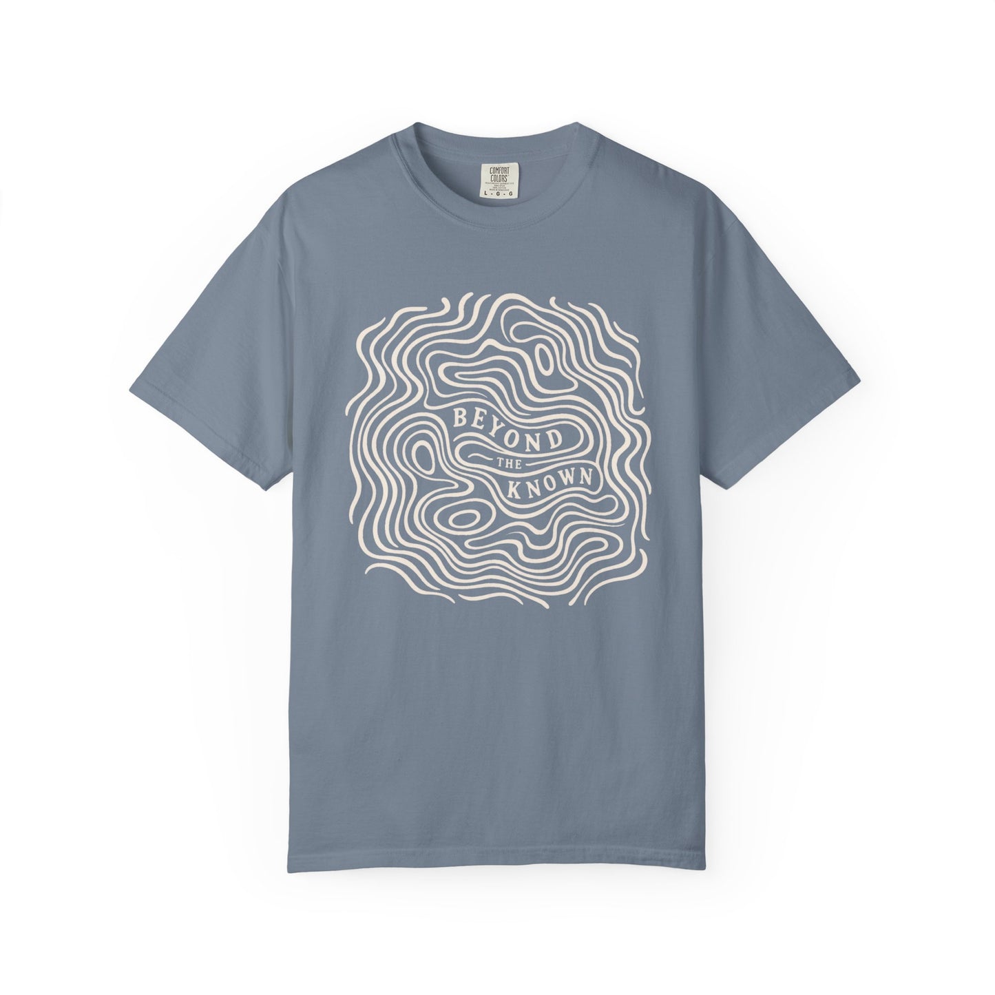 Beyond the Known — Topographic Unisex Outdoor T-Shirt