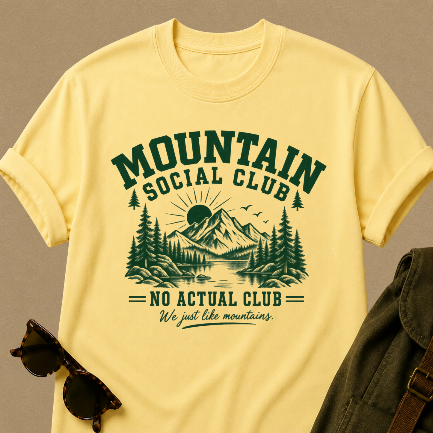 Mountain Social Club - Vintage Outdoor T-Shirt