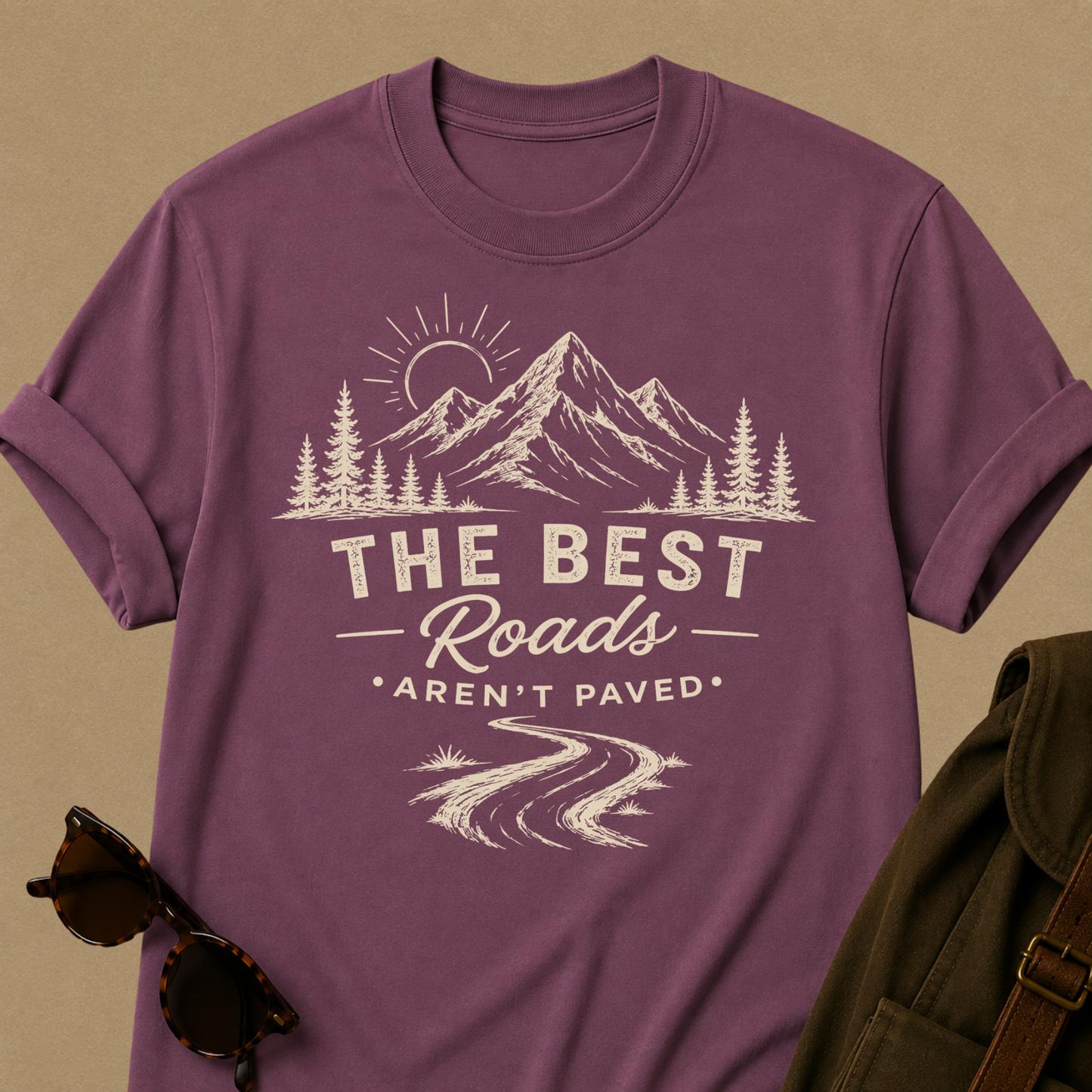 The Best Roads Aren’t Paved — Off-Road Adventure T-Shirt