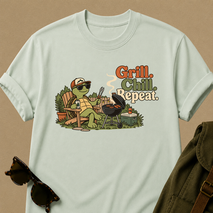 Grill. Chill. Repeat. T-Shirt