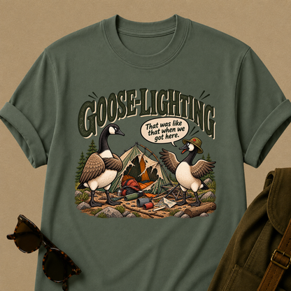 Goose-Lighting Camping T-Shirt