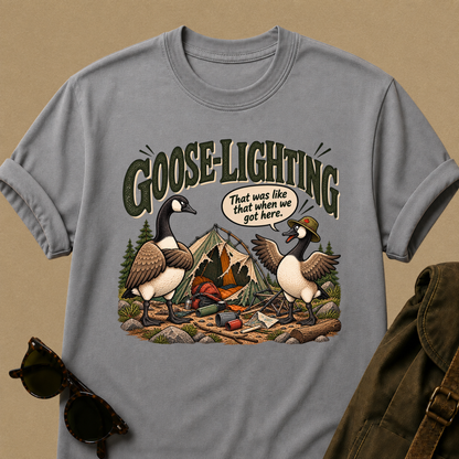 Goose-Lighting Camping T-Shirt