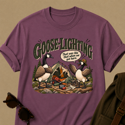 Goose-Lighting Camping T-Shirt