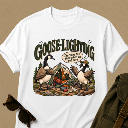 Goose-Lighting Camping T-Shirt