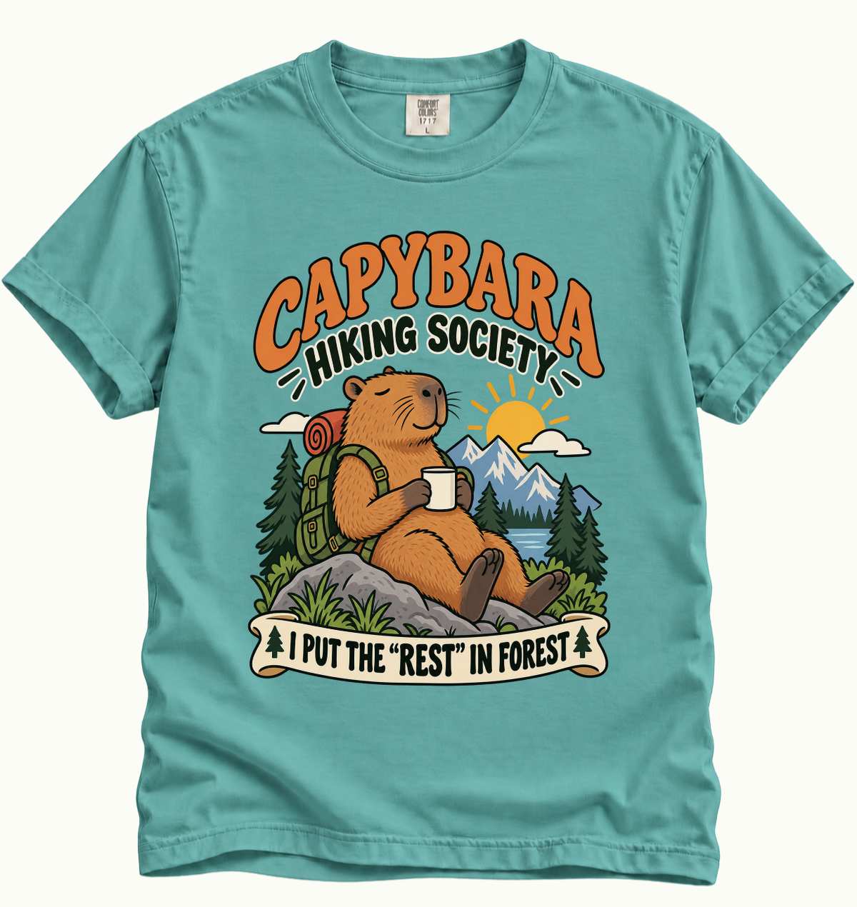 Capybara Hiking Society T-Shirt