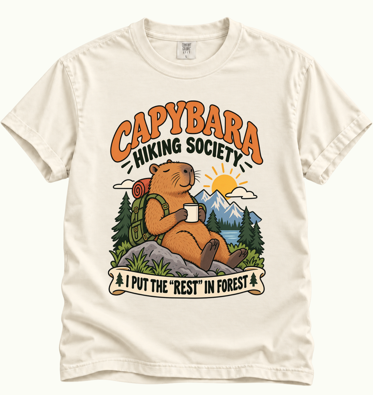 Capybara Hiking Society T-Shirt
