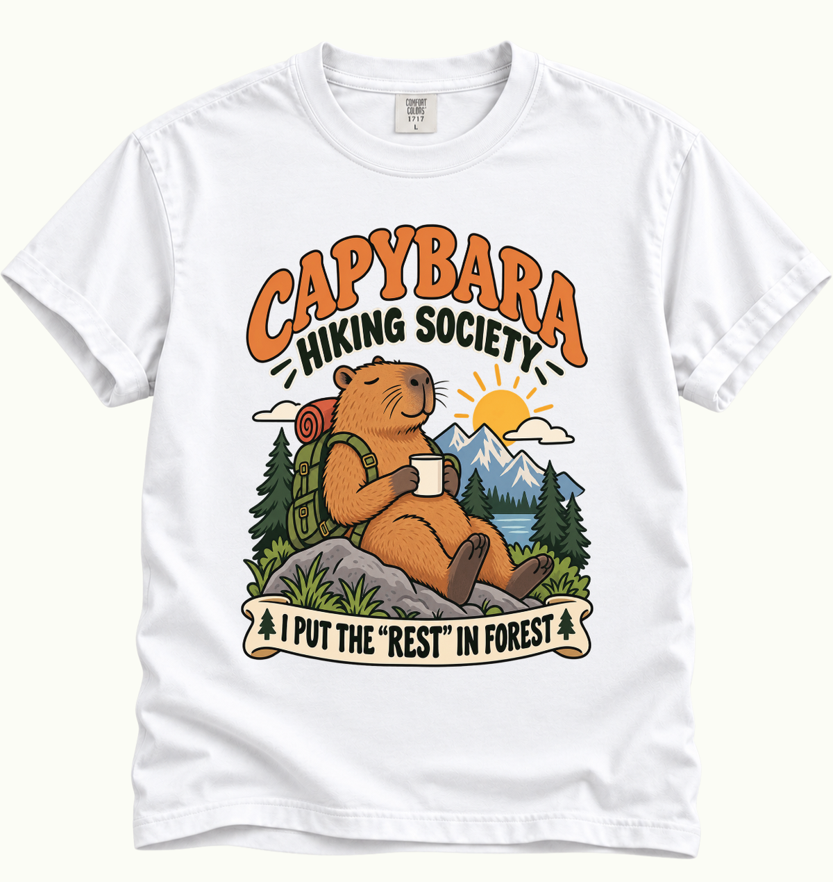 Capybara Hiking Society T-Shirt