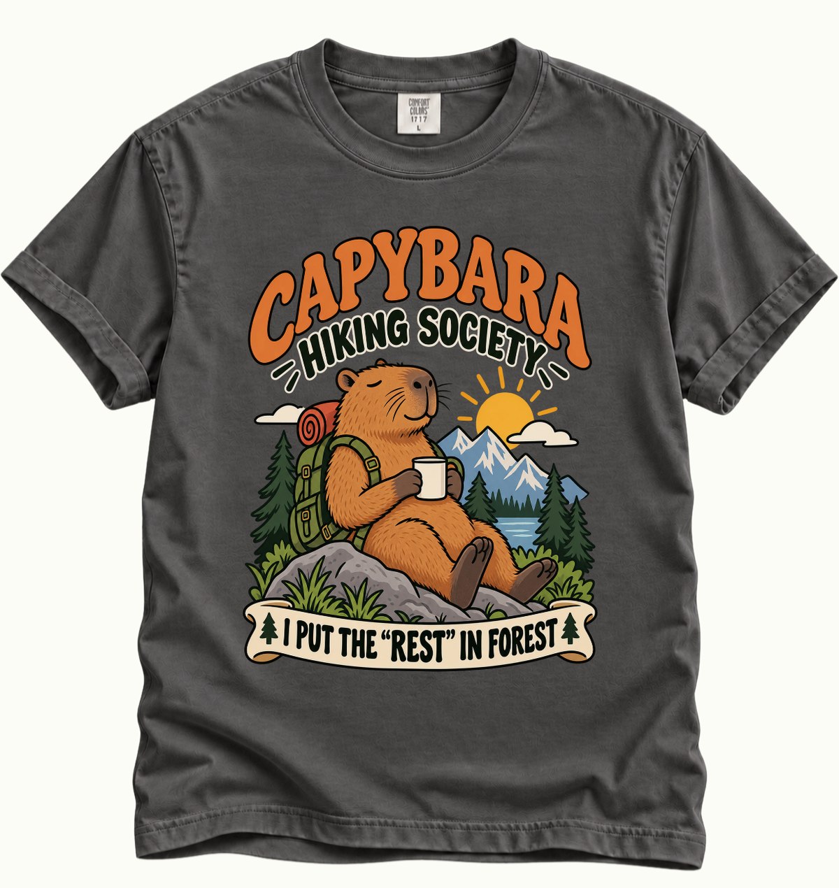 Capybara Hiking Society T-Shirt