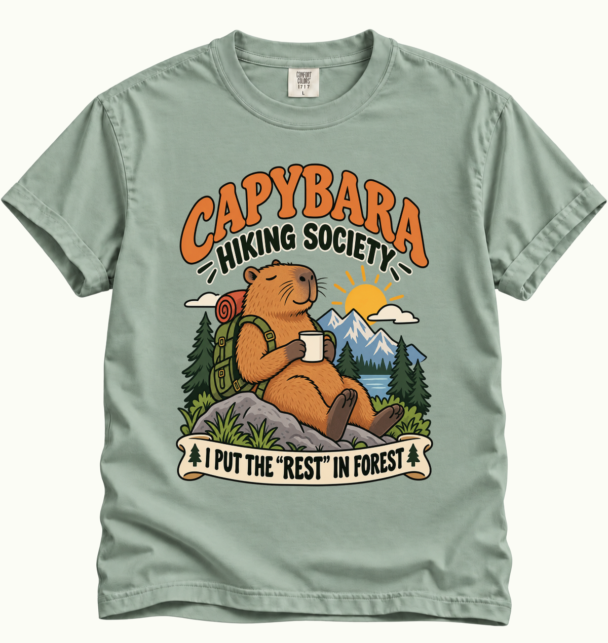 Capybara Hiking Society T-Shirt