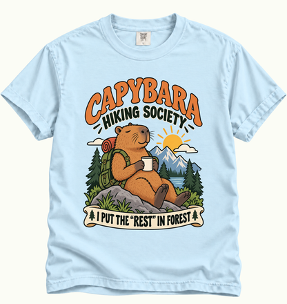 Capybara Hiking Society T-Shirt