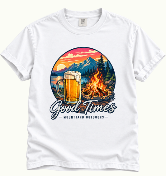 Good Times - Campfire & Mountains T-Shirt
