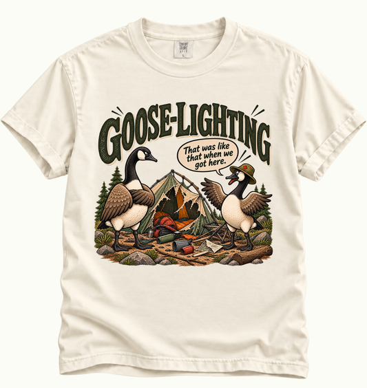 Goose-Lighting Camping T-Shirt