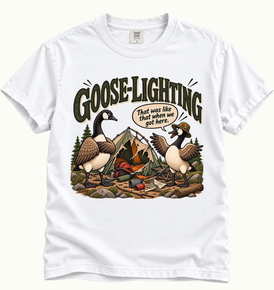Goose-Lighting Camping T-Shirt