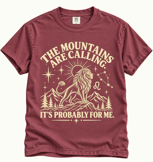 Leo - The Mountains Are Calling T-Shirt