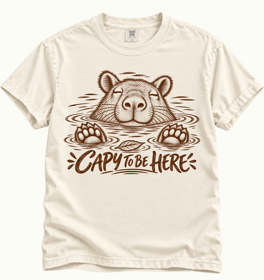 Capy To Be Here T-Shirt