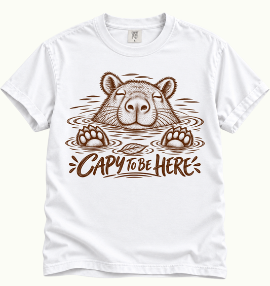 Capy To Be Here T-Shirt