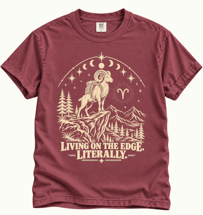 Aries - Living on the Edge. T-Shirt