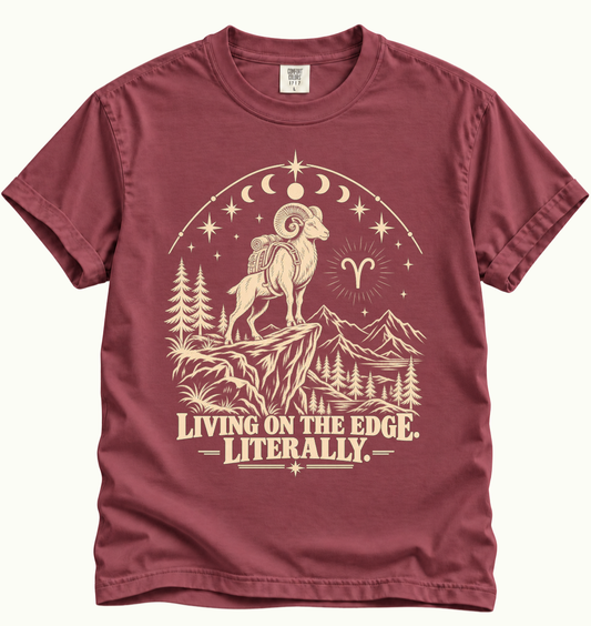 Aries - Living on the Edge. T-Shirt