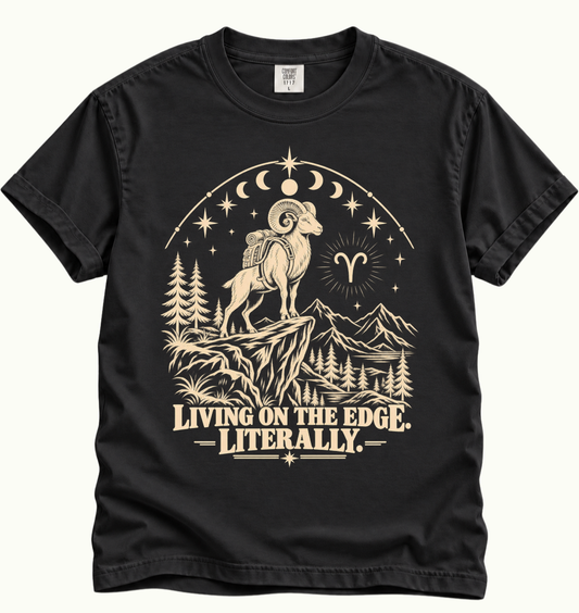 Aries - Living on the Edge. T-Shirt