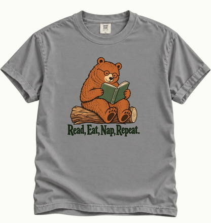 Read, Eat, Nap, Repeat T-Shirt