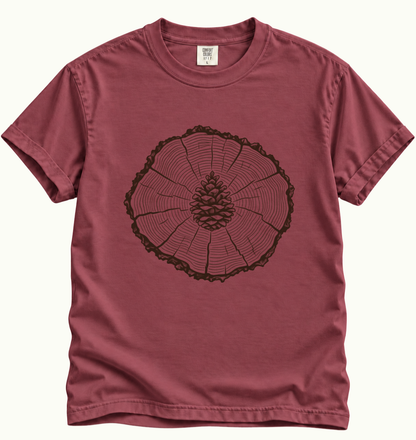 Pinecone & Tree Rings T-Shirt