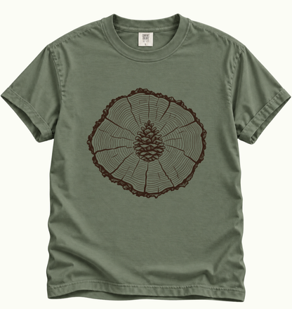 Pinecone & Tree Rings T-Shirt