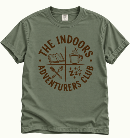 The Indoors Adventurers Club T-Shirt