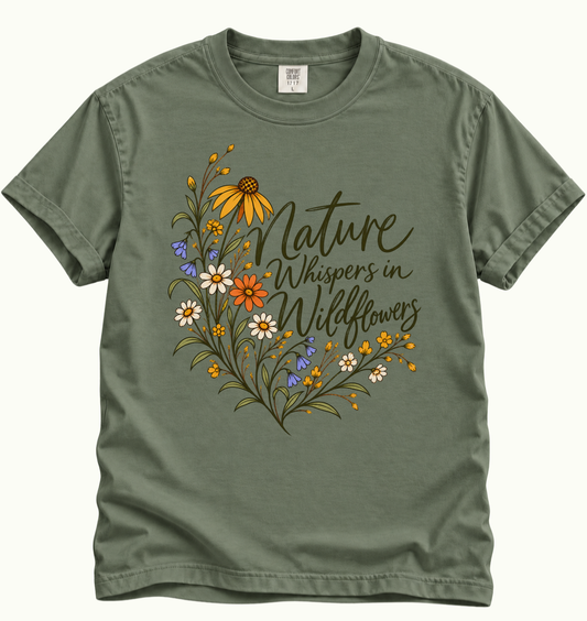 Nature Whispers in Wildflowers T-Shirt