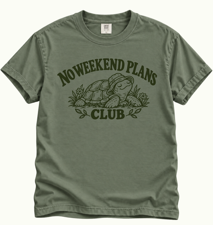 No Weekend Plans Club T-Shirt