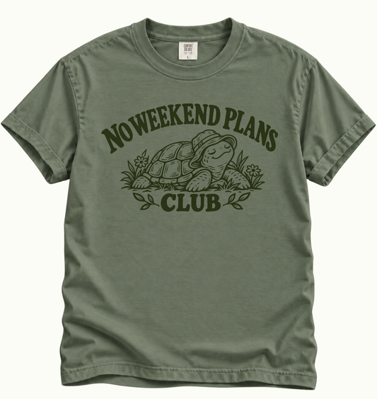 No Weekend Plans Club T-Shirt